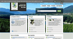 Desktop Screenshot of comunitavaldinon.tn.it